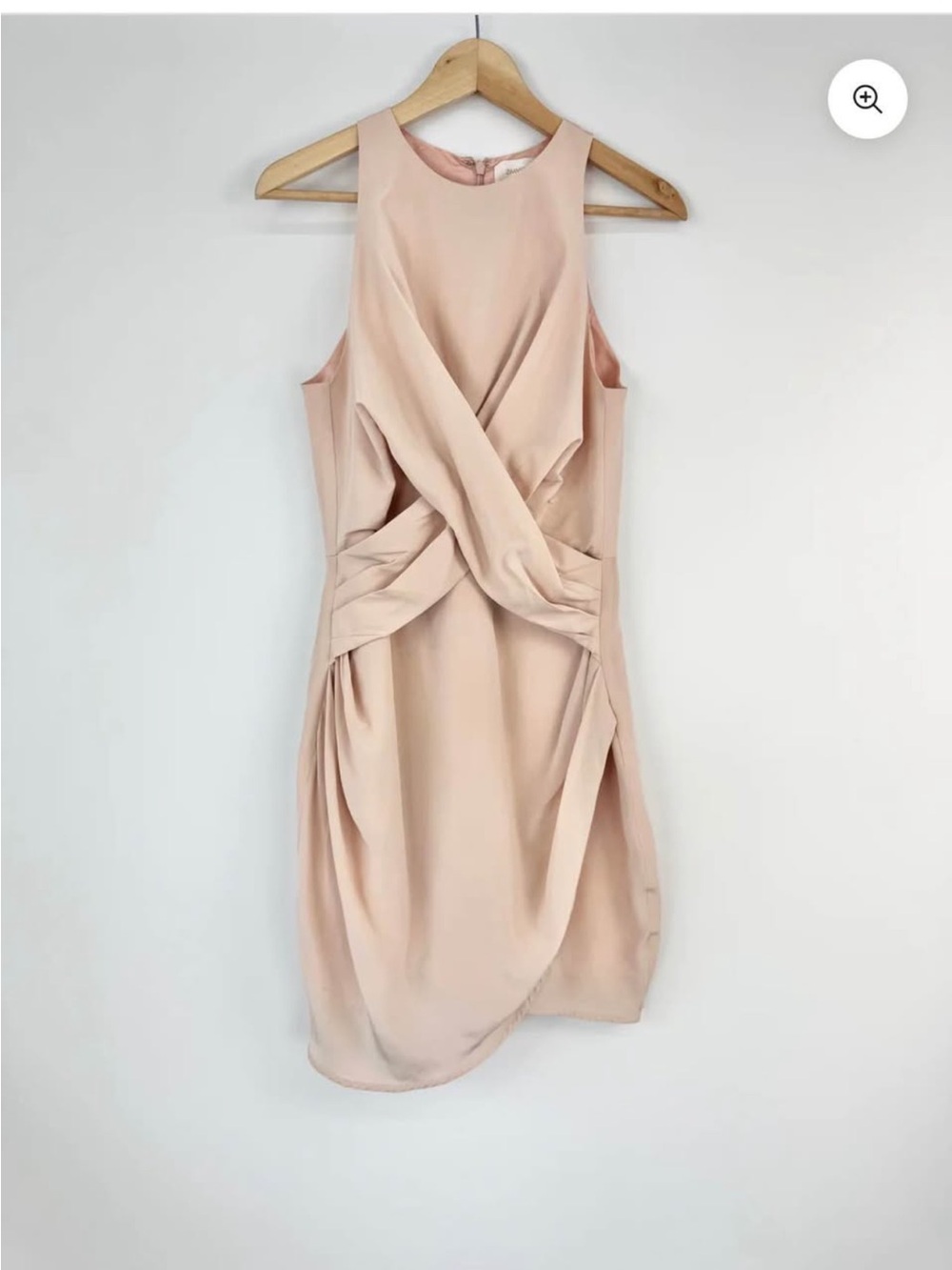 Zimmermann Blush-Pink Twisted Draped Midi Dress
